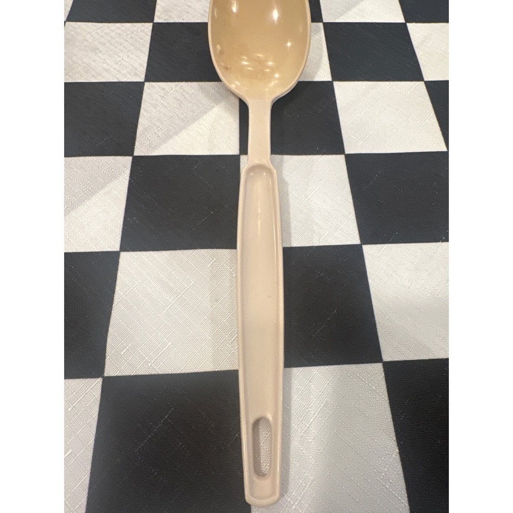 Ekco USA Beige Plastic Spoon Utensil Dishwasher Safe Serving Spoon VTG kitchen - Picture 3 of 5